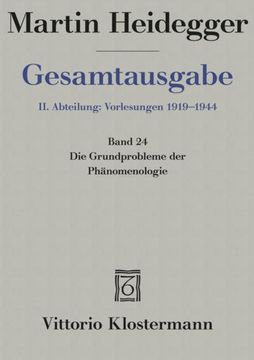 portada Gesamtausgabe Abt. 2 Vorlesungen bd. 24. Die Grundprobleme der Phänomenologie (en Alemán)