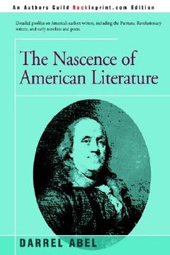 portada the nascence of american literature (in English)