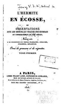 portada L'Hermite en Écosse, ou, Observations sur les moeurs et usages des écossais - Tome I (in French)