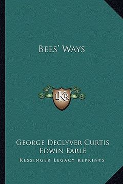 portada bees' ways (en Inglés)