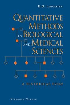 portada quantitative methods in biological and medical sciences: a historical essay (en Inglés)