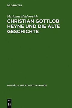 portada christian gottlob heyne und die alte geschichte (en Inglés)