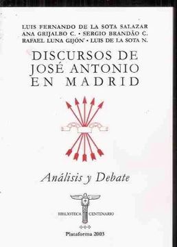 portada Discursos de José Antonio en Madrid