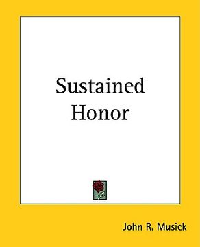 portada sustained honor (en Inglés)