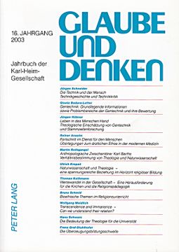 portada Glaube und Denken: Jahrbuch der Karl-Heim-Gesellschaft- 16. Jahrgang 2003 (en Alemán)