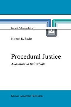 portada Procedural Justice: Allocating to Individuals: 10 (Law and Philosophy Library) (en Inglés)
