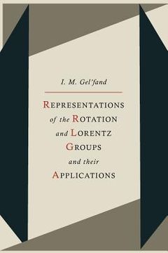 portada Representations of the Rotation and Lorentz Groups and Their Applications (en Inglés)