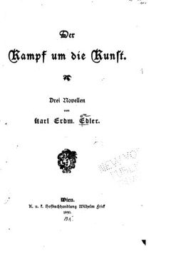 portada Der Kampf um die Kunst, Drei Novellen (German Edition)