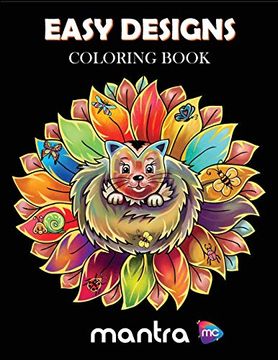 portada Easy Designs Coloring Book: Coloring Book for Adults: Beautiful Designs for Stress Relief, Creativity, and Relaxation (en Inglés)