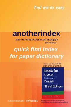 portada anotherindex: Index for Oxford Dictionary of English Third Edition (en Inglés)