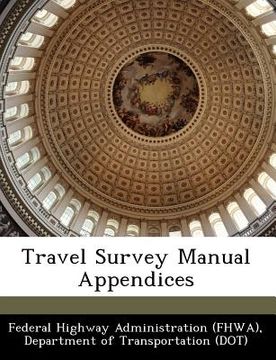 portada travel survey manual appendices (en Inglés)