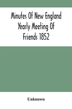 portada Minutes of new England Yearly Meeting of Friends 1852 