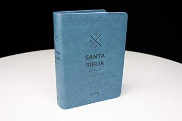 portada Biblia nvi Letra Grande - Tamaño Mediano - Azul