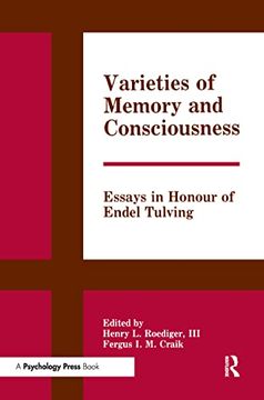 portada Varieties of Memory and Consciousness: Essays in Honour of Endel Tulving