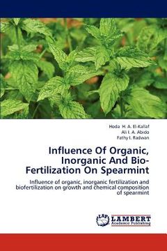 portada influence of organic, inorganic and bio-fertilization on spearmint (en Inglés)