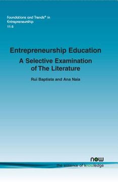 portada Entrepreneurship Education: A Selective Examination of The Literature (en Inglés)