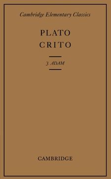 portada Plato: Crito (Cambridge Elementary Classics: Greek) (in English)