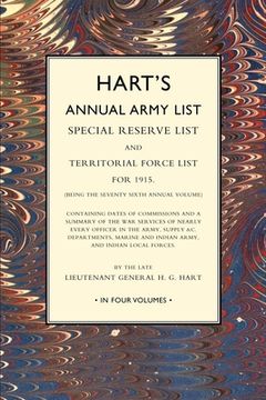 portada HART`S ANNUAL ARMY LIST 1915 Volume 4 (en Inglés)