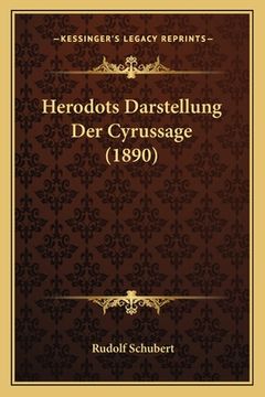 portada Herodots Darstellung Der Cyrussage (1890) (en Alemán)