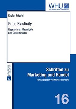 portada Price Elasticity: Research on Magnitude and Determinants (Schriften zu Marketing und Handel)