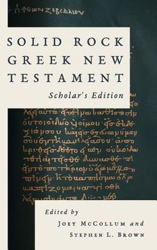 portada Solid Rock Greek new Testament, Scholar'S Edition 