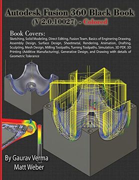 portada Autodesk Fusion 360 Black Book (v 2. 0 10027) - Colored (en Inglés)