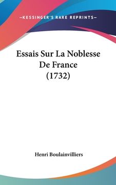 portada Essais Sur La Noblesse De France (1732) (in French)