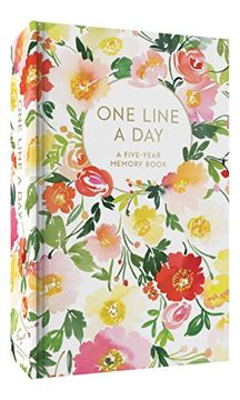 portada Floral one Line a Day: A Five-Year Memory Book (en Inglés)