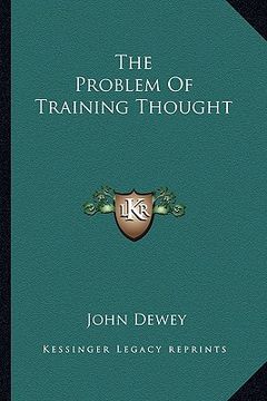 portada the problem of training thought (en Inglés)