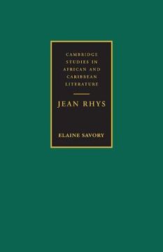 portada Jean Rhys Hardback (Cambridge Studies in African and Caribbean Literature) (in English)