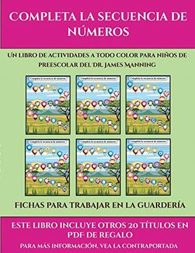 portada Fichas Para Trabajar en la Guardería (Completa la Secuencia de Números): Este Libro Contiene 30 Fichas con Actividades a Todo Color Para Niños de 4 a 5 Años