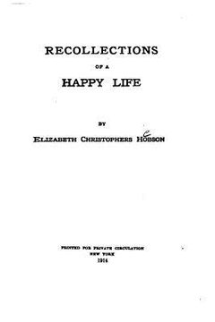 portada Recollections of a Happy Life (en Inglés)