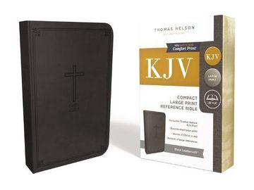 portada KJV, Reference Bible, Compact, Large Print, Imitation Leather, Black, Red Letter Edition, Comfort Print