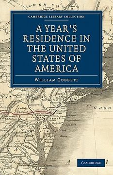 portada A Year's Residence in the United States of America (Cambridge Library Collection - North American History) (en Inglés)
