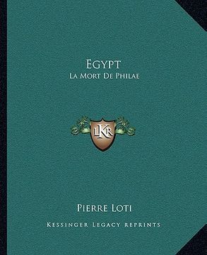 portada egypt: la mort de philae (en Inglés)