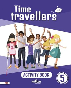 portada Time Travellers 5 red Activity Book English 5 Primaria (en Inglés)