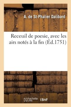 portada Receuil de Poesie, Avec Les Airs Notés À La Fin (en Francés)