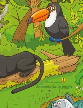 portada Livre de coloriage Animaux de la jungle 1 & 2 (en Francés)