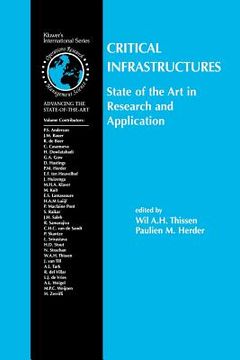 portada Critical Infrastructures State of the Art in Research and Application (in English)