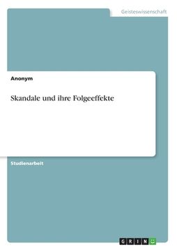 portada Skandale und ihre Folgeeffekte (in German)