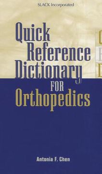portada quick reference dictionary for orthopedics