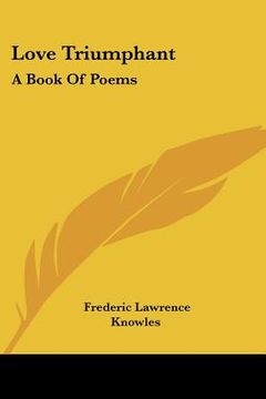 portada love triumphant: a book of poems