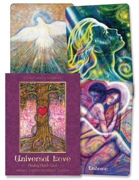 portada Universal Love Healing Oracle Cards: Special 20th Anniversary Edition (en Inglés)