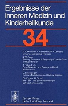 portada ergebnisse der inneren medizin und kinderheilkunde: 34 band (in English)