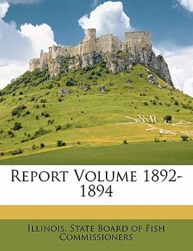 portada report volume 1892-1894 (en Inglés)