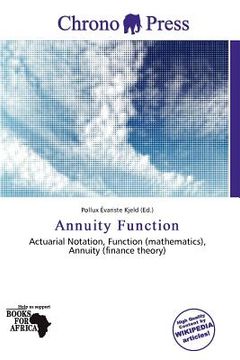 annuity function (en Inglés)