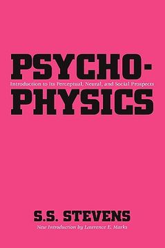 portada psychophysics: introduction to its perceptual, neural, and social prospects (en Inglés)