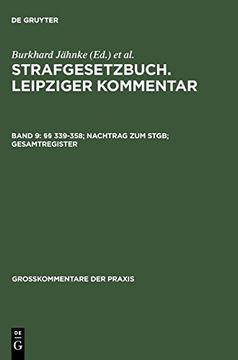 portada §§ 339-358; Nachtrag zum Stgb; Gesamtregister (in German)