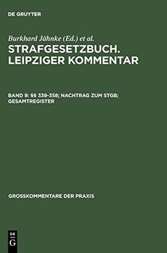 portada §§ 339-358; Nachtrag zum Stgb; Gesamtregister (en Alemán)