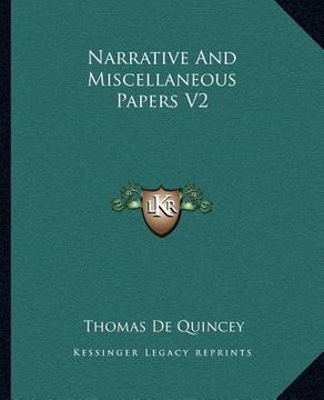 portada narrative and miscellaneous papers v2 (en Inglés)